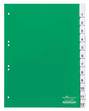 Durable 6210 05 Przekładki z tworzywa indeksy z nadrukiem 1-12 zielone