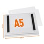 Durable 5058 19 Kieszeń informacyjna A5 wodoodporna magnetyczna op. 5 szt.