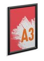Durable 4797 01 Aluminiowa ramka zatrzaskowa A3 czarna