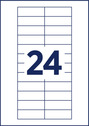 Wkłady do identyfikatorów Avery 64 x 22 mm DPC6422A-10 op.240 szt.