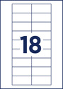 Wkłady do identyfikatorów Avery 65 x 30 mm DPC6530A-10 op.180 szt.