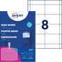 Avery 4822 Holdery na identyfikatory z klipsem i wkładami 60 x 90 mm, 25 szt. 