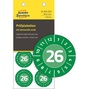 Avery Zweckform 6944-2026 Tabliczki winylowe inspekcyjne Ø30 zielone 80 szt.