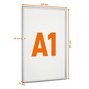 Durable 5046 23 Aluminiowa ramka zatrzaskowa A2 srebrna zewnętrzna