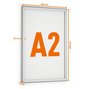 Durable 5046 23 Aluminiowa ramka zatrzaskowa A2 srebrna zewnętrzna