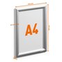 Durable 5061 23 Aluminiowa ramka zatrzaskowa A4 srebrna zewnętrzna