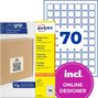 Etykiety do oznaczeń PPWR Avery L7132-30 papierowe 25x25mm 2100 etykiet