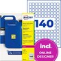 Etykiety do oznaczeń PPWR Avery L7071-8 foliowe 15x15mm 1120 etykiet